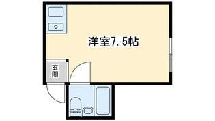 新大阪サンマンション1号棟【3階】の間取り