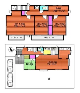 福岡県古賀市今の庄3【一戸建】の間取り