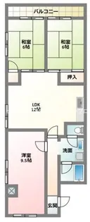 丸信リバーサイドコーポ2【1階】の間取り