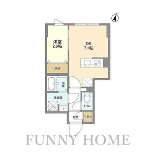東京都世田谷区代沢1【マンション】の間取り