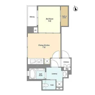 エスポワール新橋(エスポワールシンバシ)【5階】の間取り