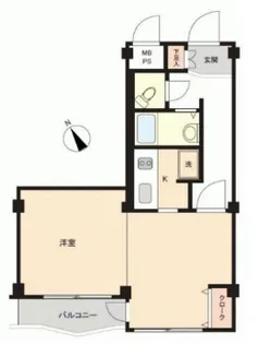 ウィンベルデュエット川崎【4階】の間取り