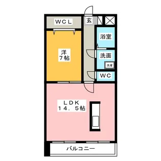 フィオーリ【3階】の間取り