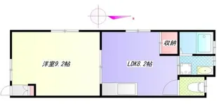 マーブルフラッツ【1階】の間取り