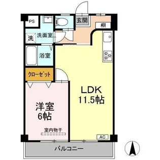 カーサMU【1階】の間取り