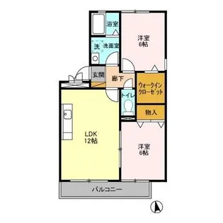 八千代台南ガーデンパレス A【3階】の間取り