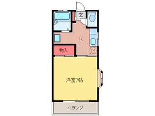 第2さつき荘【2階】の間取り