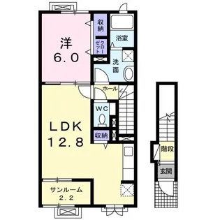 ネアタウンC【2階】の間取り