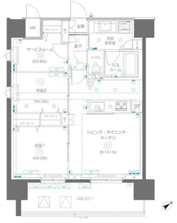 東京都荒川区南千住1【マンション】の間取り