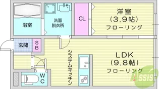 アルカンシエルC【2階】の間取り