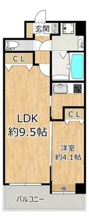 ES-Grande大阪CityAvenue【6階】の間取り