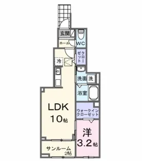 埼玉県北本市深井1【アパート】の間取り