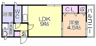 ランドベアー21II【1階】の間取り