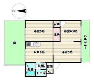 兵庫県尼崎市西難波町1【マンション】の間取り