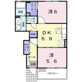 フォレストシーンB【1階】の間取り