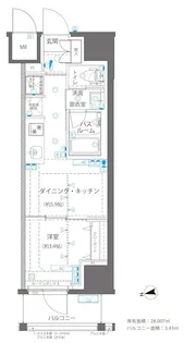ZOOM浅草WEST【7階】の間取り