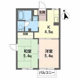 サンテ・ミリオン A【1階】の間取り
