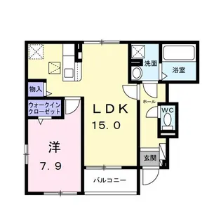 カーサ セレーノ【1階】の間取り