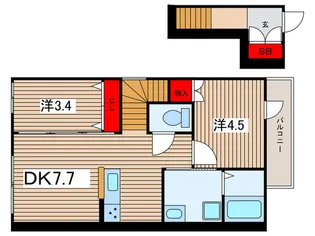 スウェディッシュメゾン インノバ-レ.【2階】の間取り