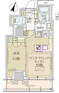 東京都港区赤坂3【マンション】の間取り