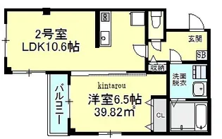カーサメイプル千葉中央【4階】の間取り