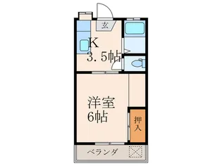 コーポ小松【2階】の間取り