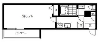 インベスト蒲田East7【1階】の間取り