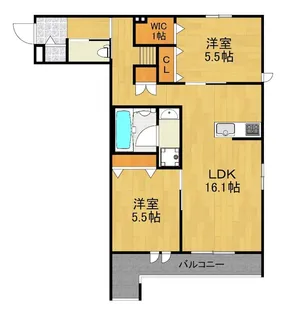 La Gracieuse(ラ グラシューズ)【3階】の間取り