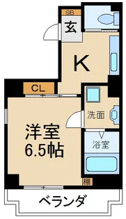 プラリア楠葉並木【4階】の間取り