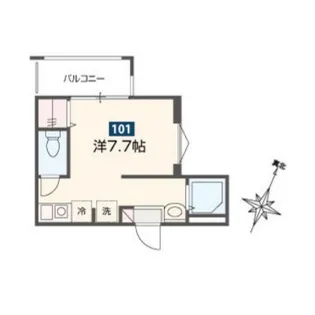 MELDIA京成小岩【1階】の間取り