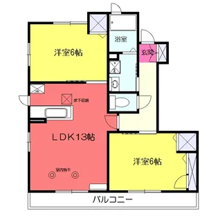 イル ヴィラージュ【1階】の間取り