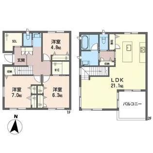 サンコーポラス成城2の間取り