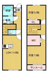 FONTANA高屋【2階】の間取り
