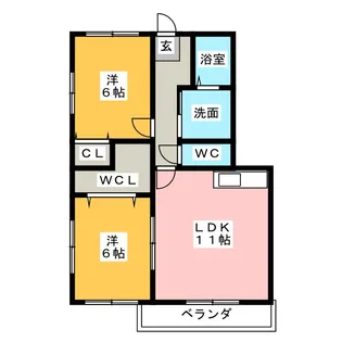 TWIN MARION I番館【3階】の間取り