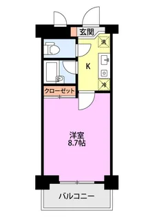 ワンノール米山A【2階】の間取り
