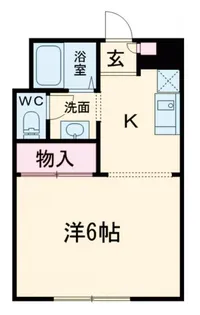 ジュネス名谷【1階】の間取り