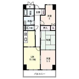 Dear Court 明の春【3階】の間取り