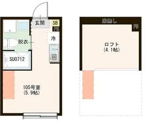 ハーモニーテラス上石神井V【1階】の間取り