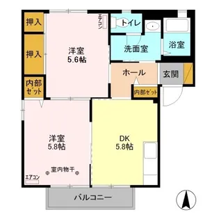 グレースA【2階】の間取り