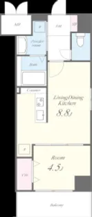 プレジール薬院テラス【11階】の間取り