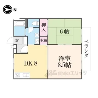 アムール安富【2階】の間取り