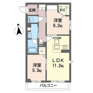 リラフォートサクラ【1階】の間取り
