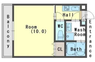 ヴィラス三島【3階】の間取り