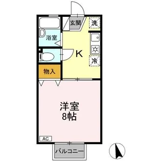 コーポK&S【2階】の間取り