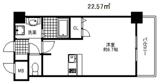 プレサンス三宮東アルバーナ【4階】の間取り