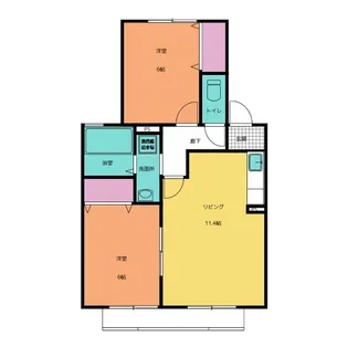 ネオステージB棟【2階】の間取り