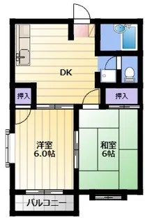エルデム岡崎B【2階】の間取り