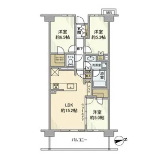 Brillia City西早稲田【3階】の間取り