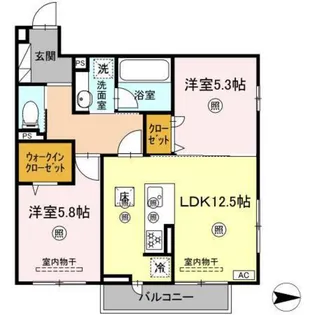 サンドルフ高須II番館【2階】の間取り