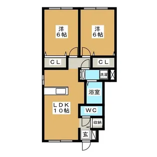 アルシオネT【2階】の間取り